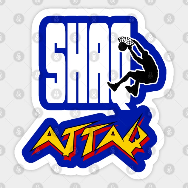 Shaq Attaq Sticker by Buff Geeks Art